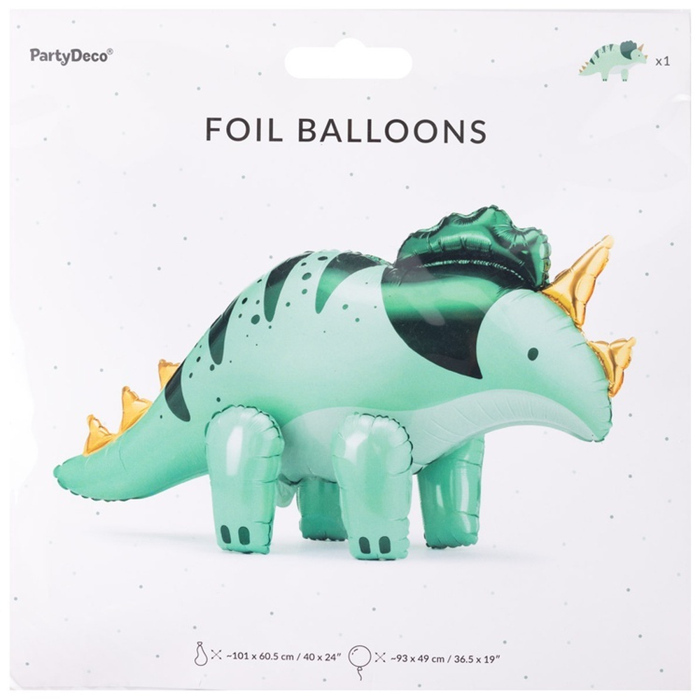 Фольгированный шар-фигура «Динозавр-Трицератопс» AIR, 94 см