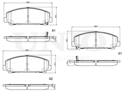 Колодки тормозные диск. передние UNIO BRP-20367