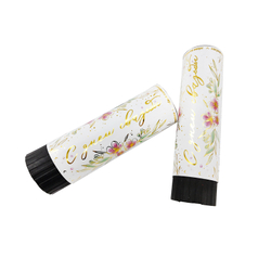 Хлопушка пружинная "С днем свадьбы!" Блеск серпантин с золотой печатью