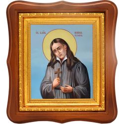 Иоанн Сезеновский (Тамбовский) блаженный, Христа ради юродивый. Икона на холсте.