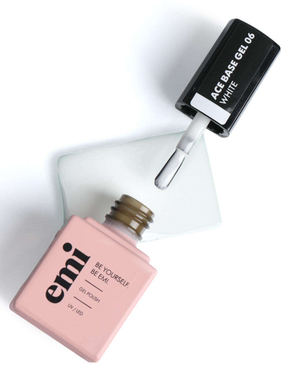 Emi База цветная E.MiLac Ace Base Gel №06 White, 9 мл.