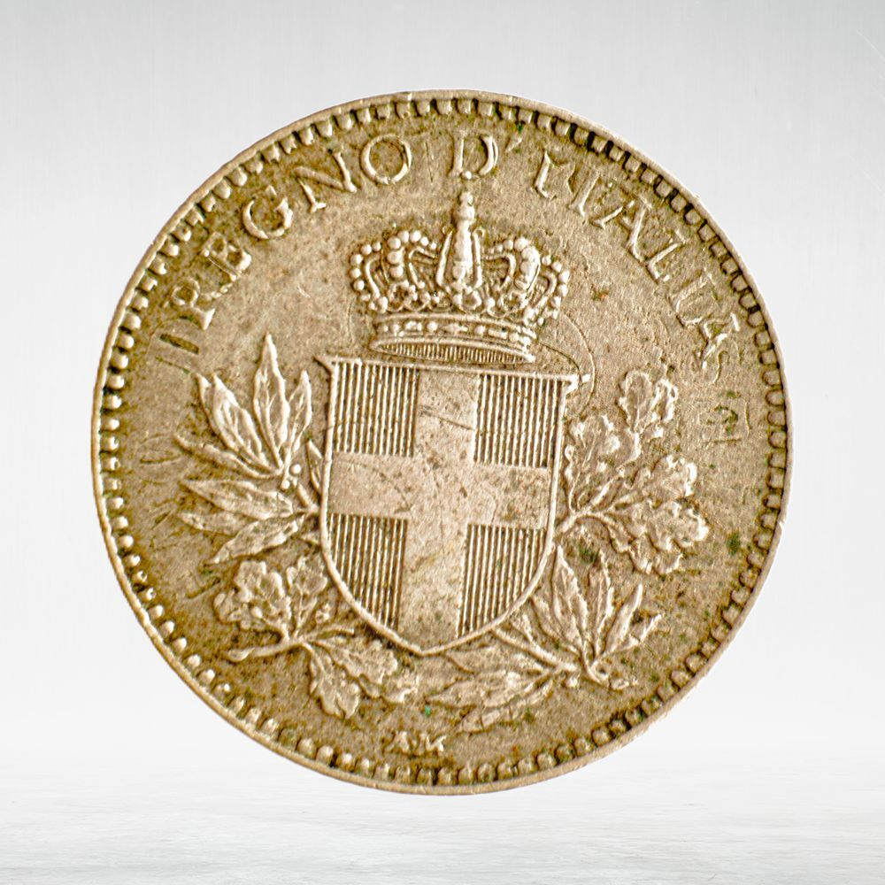 Italy 20 Centesimi 1919 R "Crowned Savoy Shield - Emergency Issue", XF