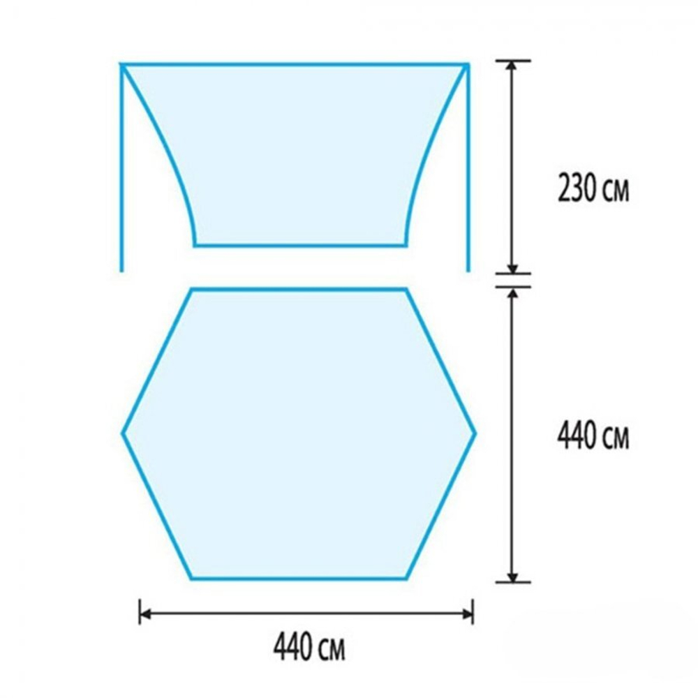 Тент со стойками Tramp Lite Tent 4,4*4,4 TLT