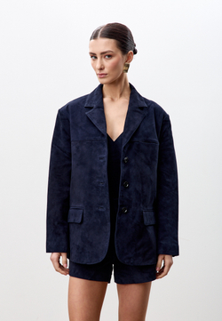 Жакет из натуральной замши