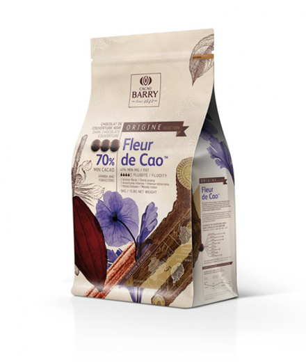 Шоколад Cacao Barry FLEUR DE CAO 70% Темный кувертюр (Пакет 5 кг.)