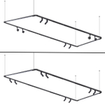 359386 KONST NT24 041 черный База встраиваемая для ввода питания с гибким угловым соединителем «L» и проводом-подвесом (длина провода – 2м) IP20 48V GLAT