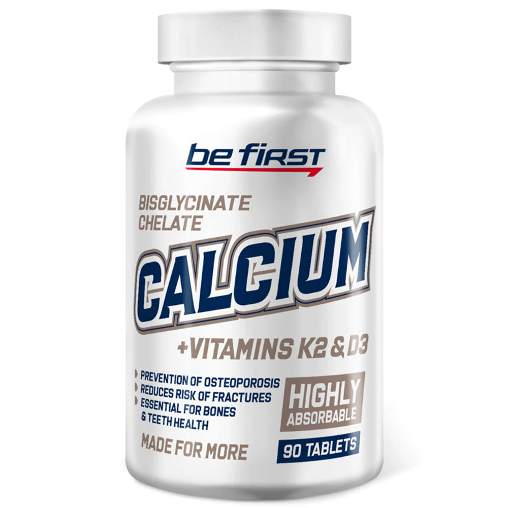 Be First Calcium Bisglycinate Chelate + K2 + D3 (90 таб.) [M]