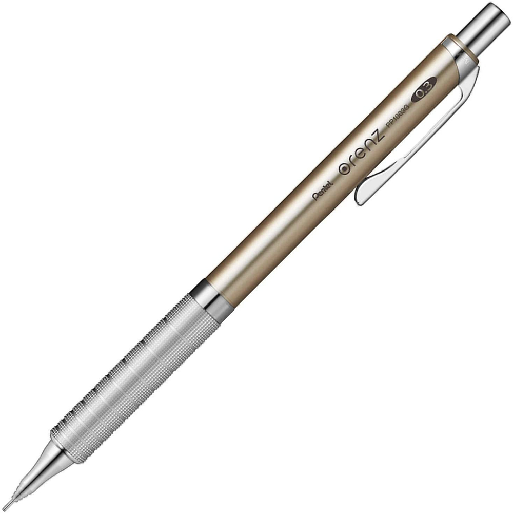 Механический карандаш 0,3 мм Pentel Orenz Metal Grip Champagne Gold (блистер)