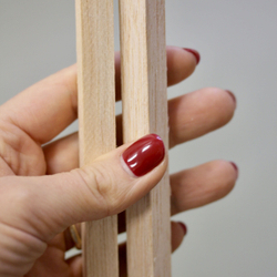 Дощечки палочки для моделирования Бальза 12*12* 300 мм, толщина 12мм (2 штуки)/ Бальса для моделирования