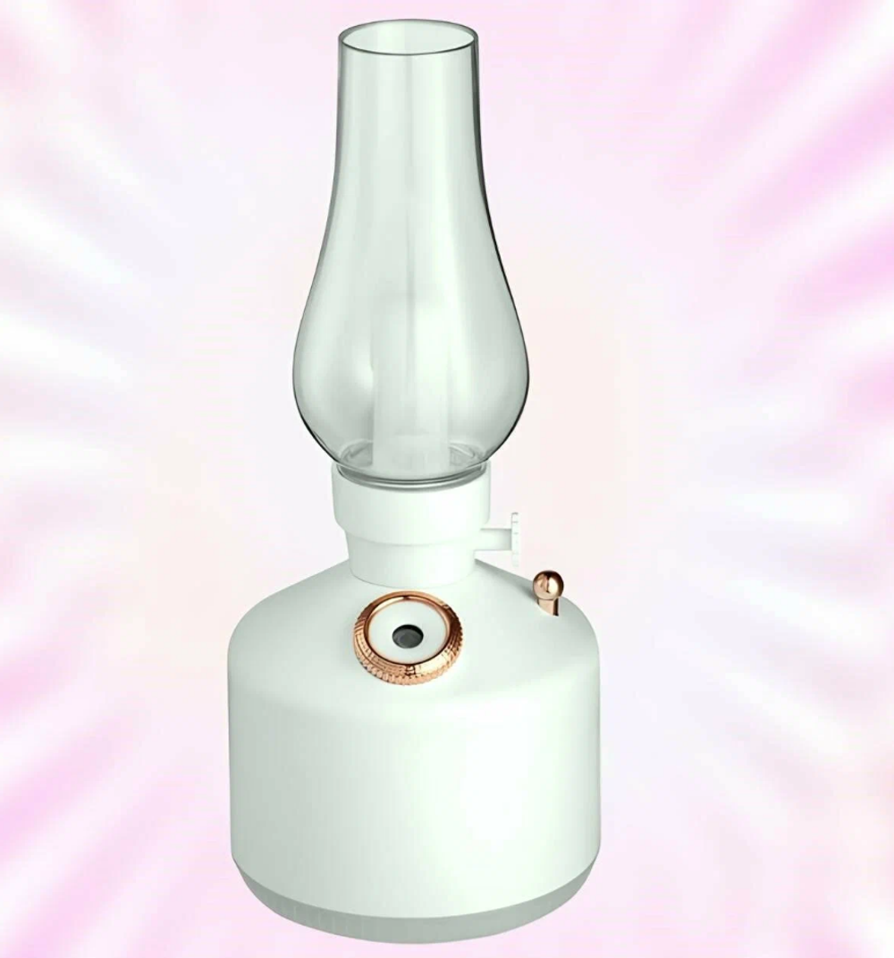 Увлажнитель воздуха в стиле ретро Vintage Lamp LA-0621, 2в1 белый