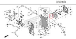 90315-MFL-003. NUT, FLANGE, 3MM