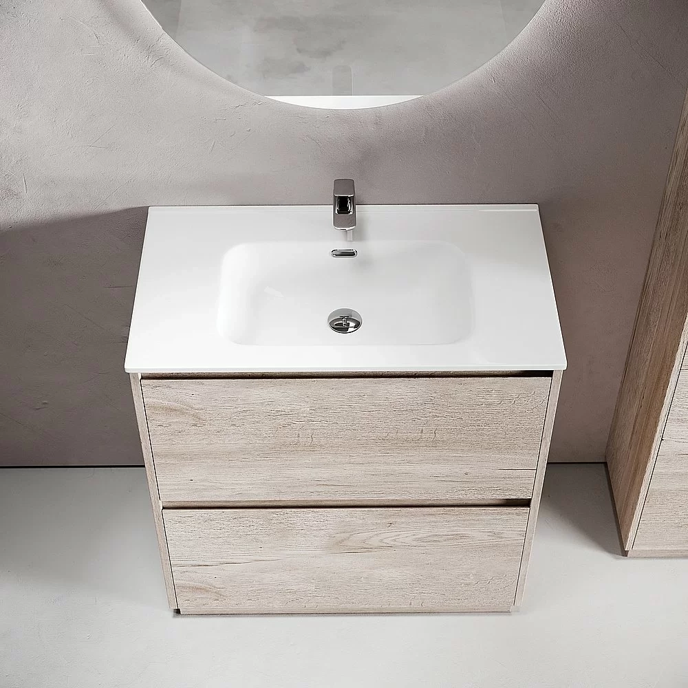 Тумба с раковиной Sancos Libra Floor 90 LB90FEG дуб галифакс натуральный