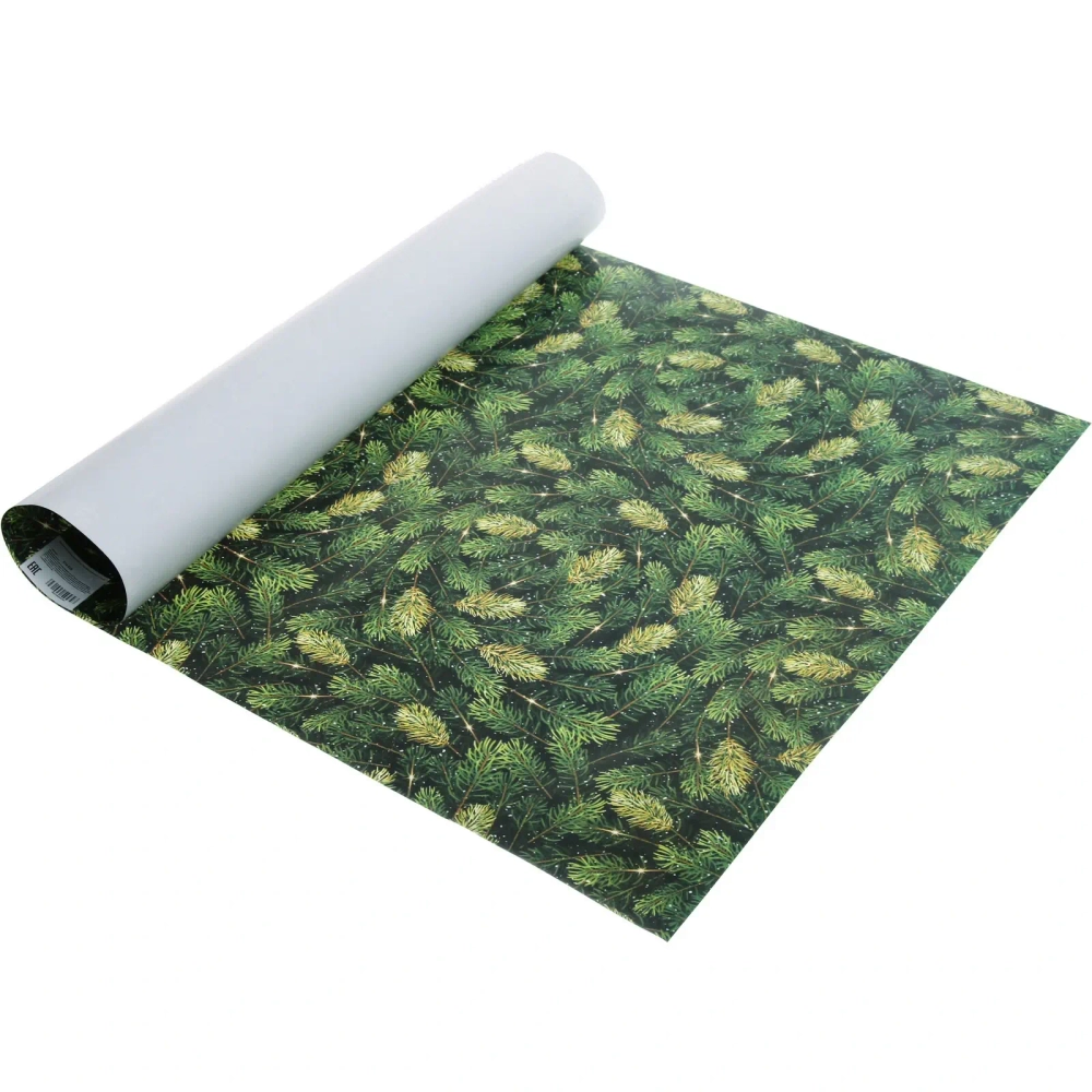 Бумага упаковочная 50х70 см «Хвойные веточки» (1 лист)