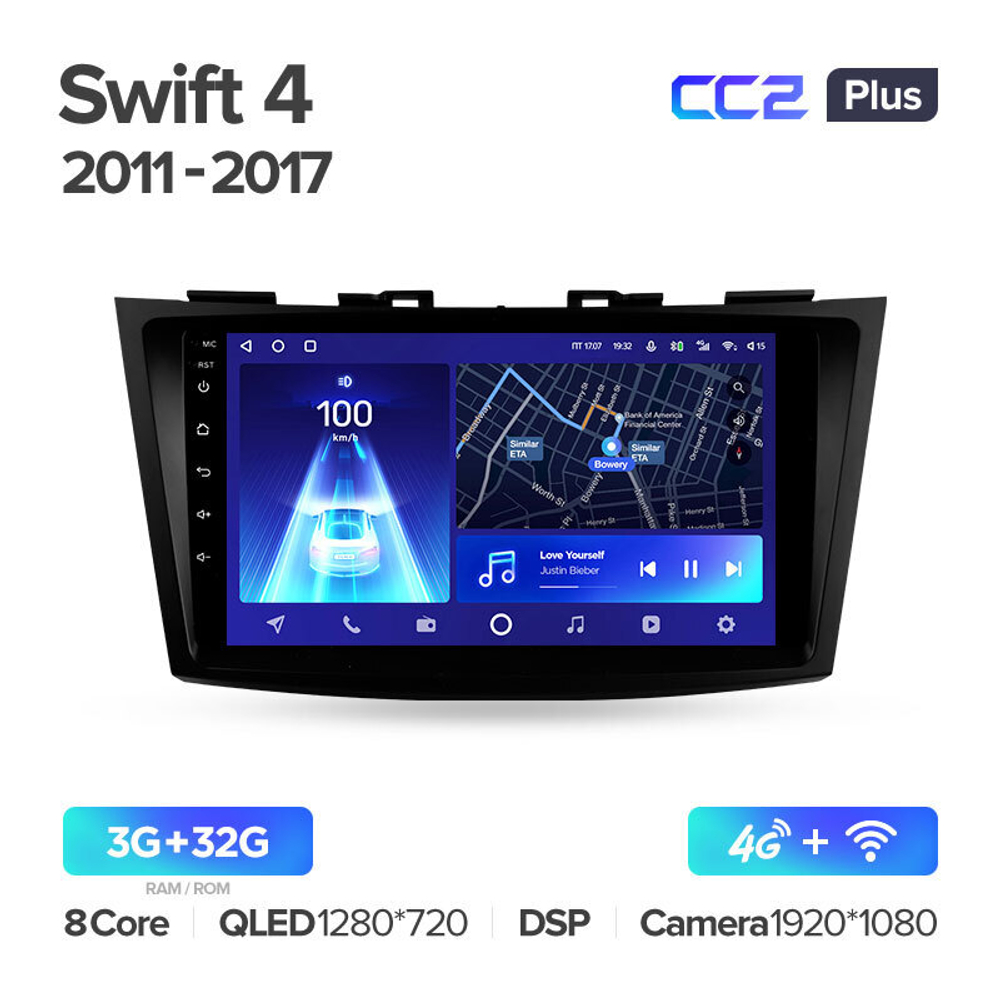 Teyes CC2 Plus 9" для Suzuki Swift 2011-2017