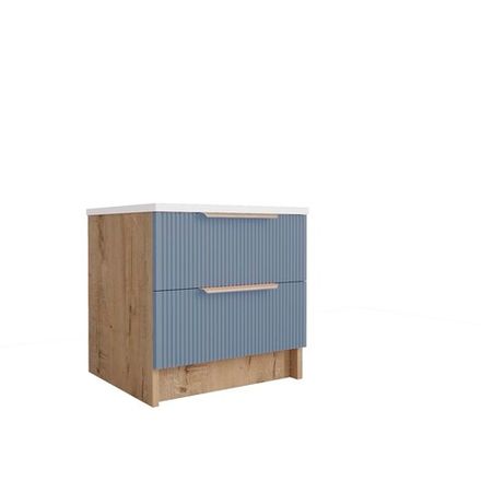 Тумба Лавис ТД 400.1 (Дуб бунратти/Лазурь софт)