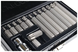 Набор бит RF-4156C TORX с битодержателем,15пр. 1/2"(L: 30/75мм; Т20,Т25,Т30,Т40,Т45,Т50,Т55), в кейсе ROCKFORCE