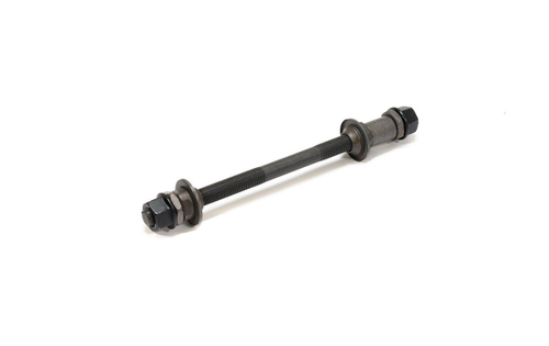 Ось задней втулки SF-AX02(R) под гайку, 3/8 x 175мм, с гайками и конусами, черная