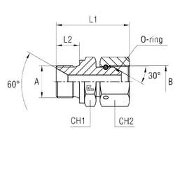 Соединение PFN BSP 1" BSP 3/4"