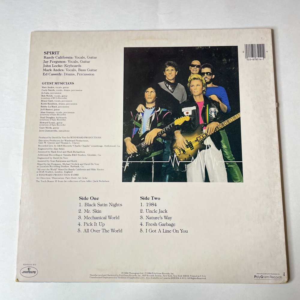 Винтажная виниловая пластинка LP Spirit Of 84 (USA 1984) Black Satin Nights