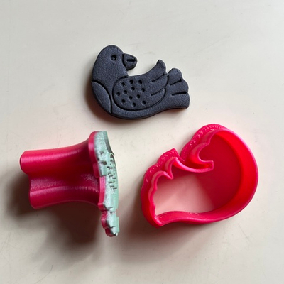 Штамп с вырубкой «Птичка №1»