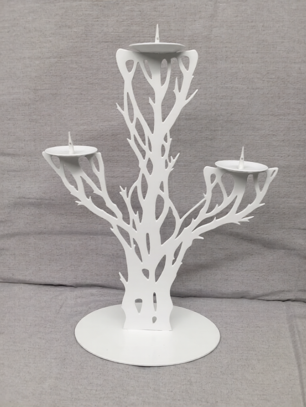 Подсвечник для свечей "Дерево" - 3 свечи (черный)