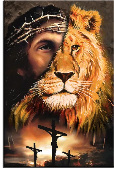 Постер "Иисус и Лев"