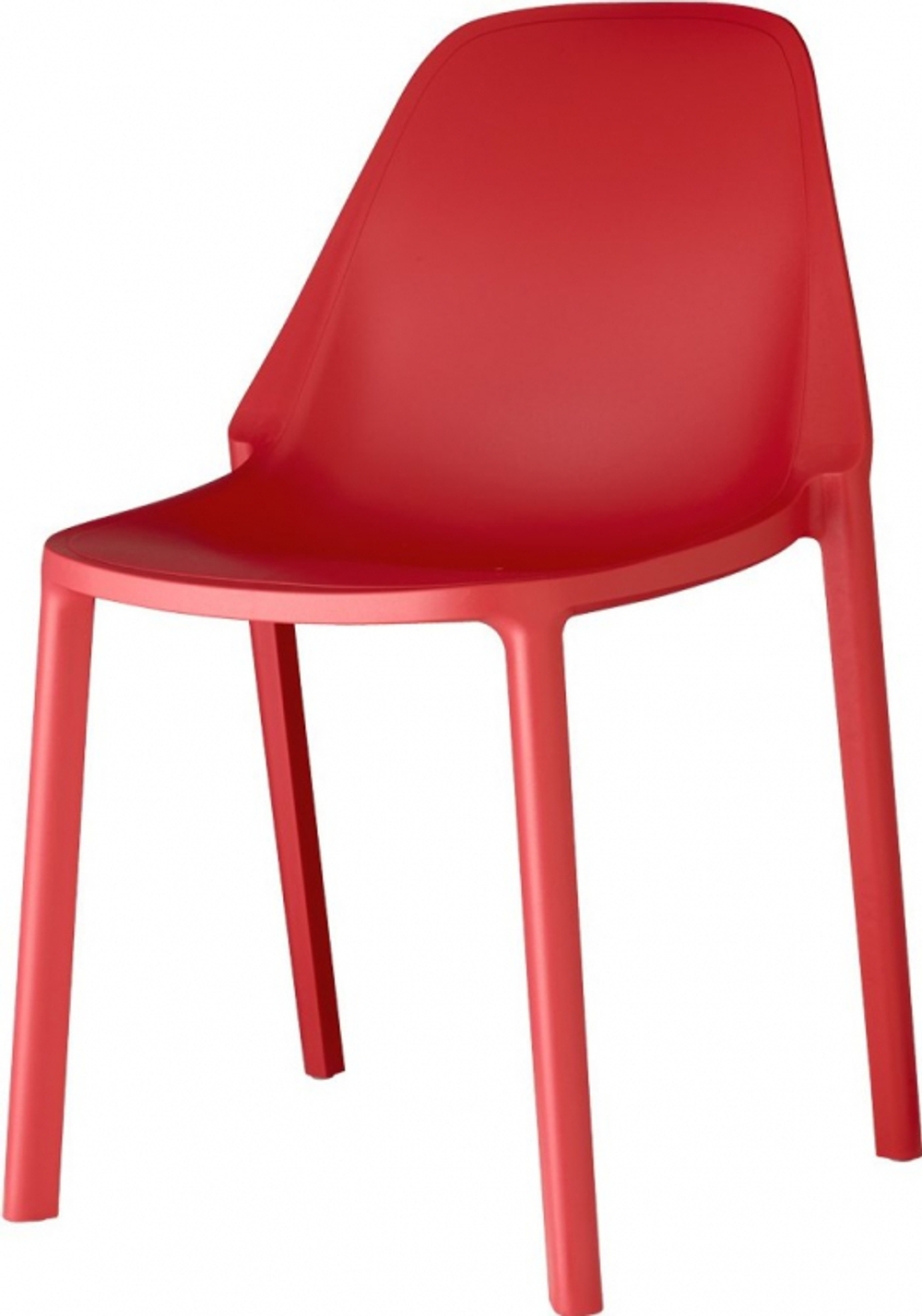 Стул пластиковый Scab Design Piu, красный