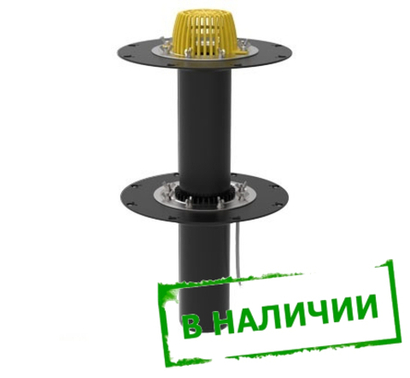 ТП-09.100/6-Э Двухуровневая воронка для кровли с электроподогревом Dn110