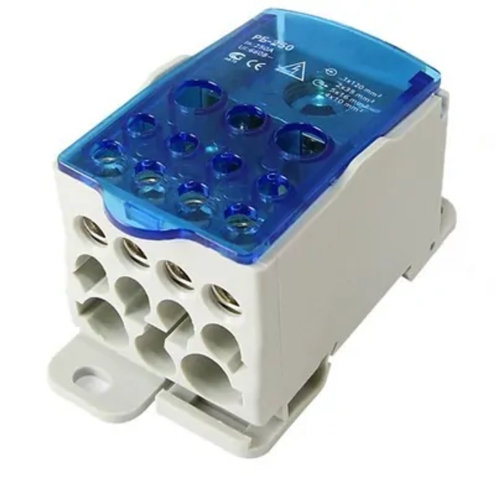 Блок распределительный РБ-250 1-полюсный 250A