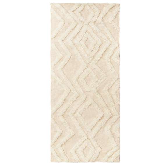 Ковер из новозеландской шерсти и хлопка imphal из коллекции ethnic, 70x160см