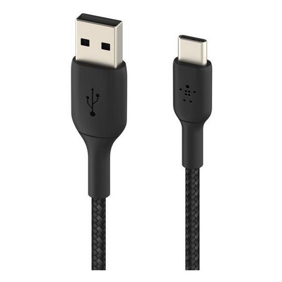 Кабель Belkin BoostCharge Braided USB-A - USB Type-C 2м (CAB002bt2MBK) Black