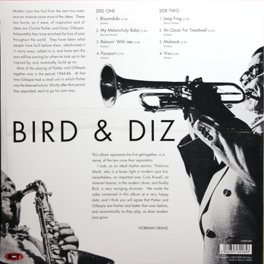Charlie Parker, Dizzy Gillespie / Bird & Diz (LP)