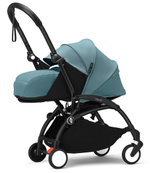 Коляска Stokke YOYO3 Newborn Pack рама чёрная Black 2 в 1 Aqua