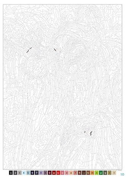 Раскраска по номерам Coloriages mysteres Disney - Злодеи, 128стр.