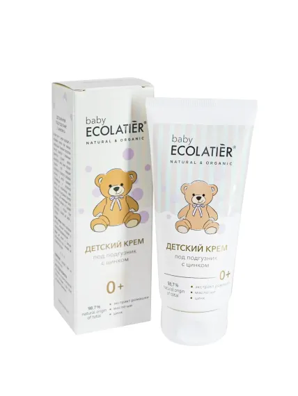 Крем детский Ecolatier baby Под подгузник с цинком 0+ 100 мл
