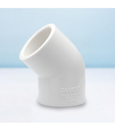 Угольник 45 градусов ПВХ, 25 мм БЕЛЫЙ