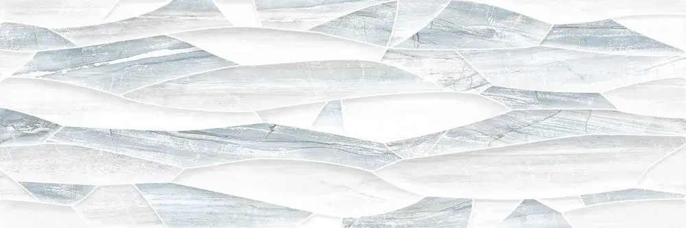 Настенная плитка ALMA Ceramica TWU93DNV16R Denver 90x30 белая / серая глянцевая под камень