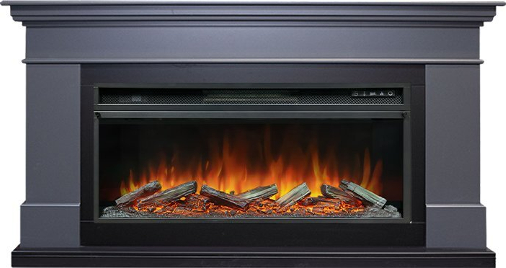 Каминокомплект California - Серый графит (Высота 850 мм) с очагом Vision 42 LOG LED