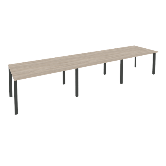 Onix Стол переговорный O.MP-PRG-3.3 Дуб Аттик/Металл Антрацит 4140*980*750