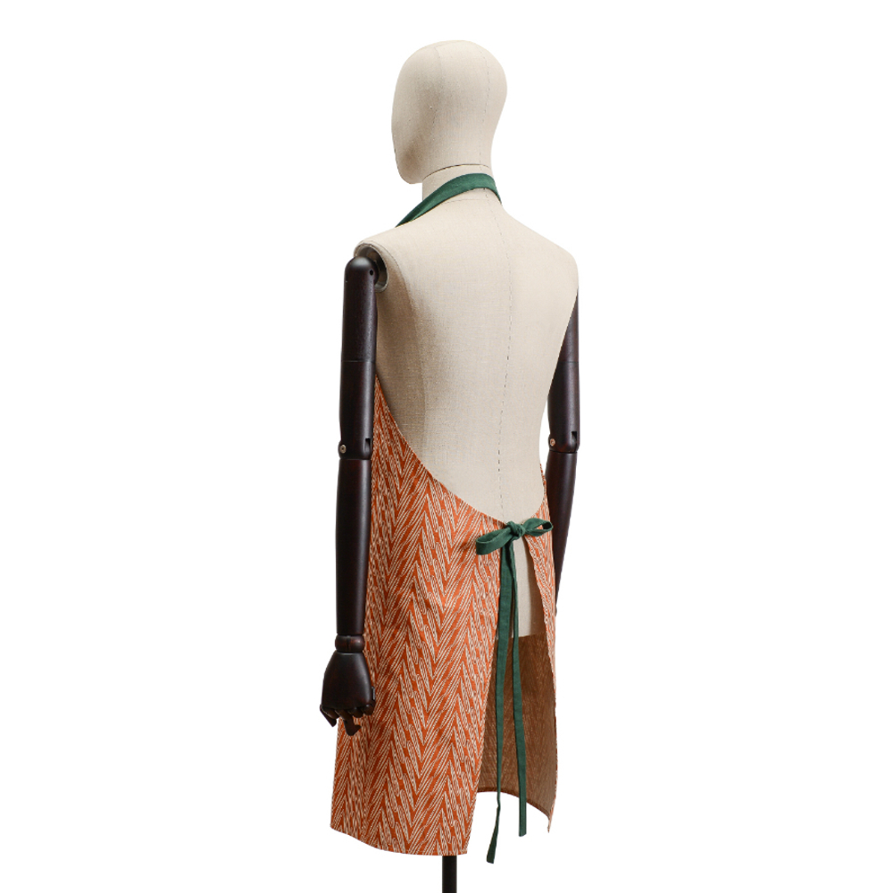 Фартук из хлопка с графичным принтом Колосья russian north, 81х69 см