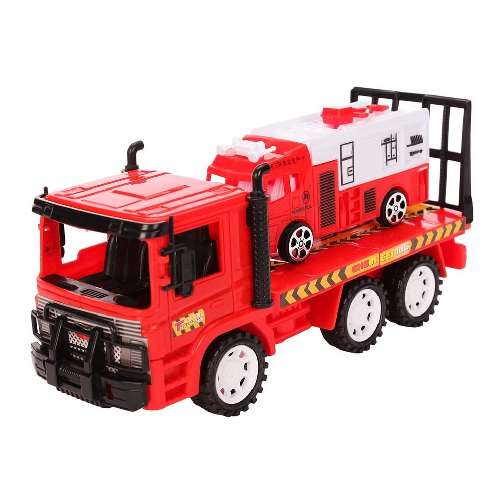 Автовоз ин. +пожарная машина, пакет 928-B19