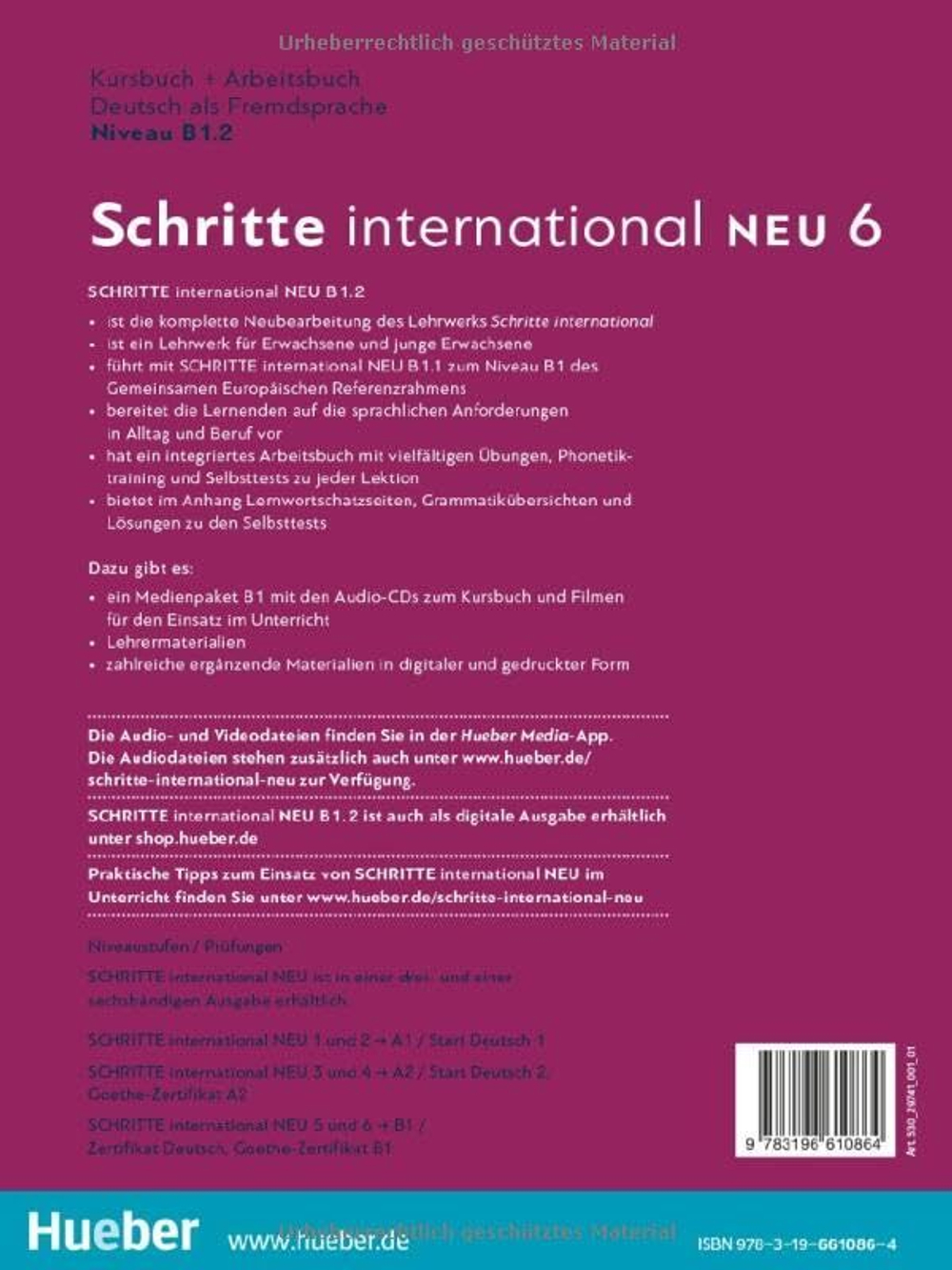 Schritte International Neu 6 Kursbuch + Arbeitsbuch mit Audios online