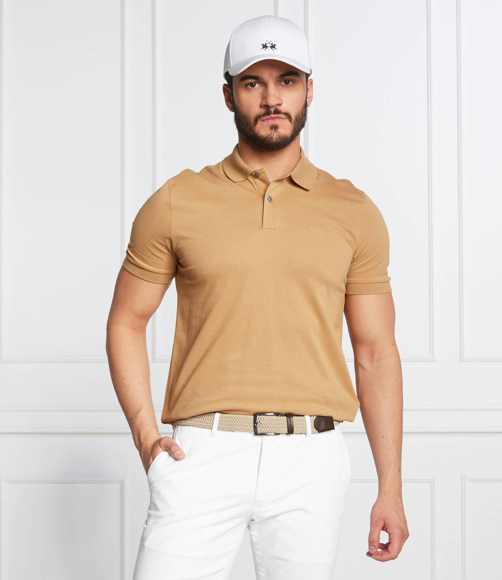 Поло Pallas BOSS BLACK - светло-коричневый(50468301)