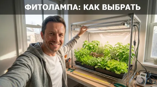 Купить фитолампу: как выбрать модель для растений и рассады без ошибок Купить фитолампу: как выбрать модель для растений и рассады без ошибок