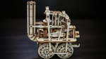 Локомотив №1 - Eco Wood Art - Деревянный конструктор, 3D пазл, сборная механическая модель, паровоз