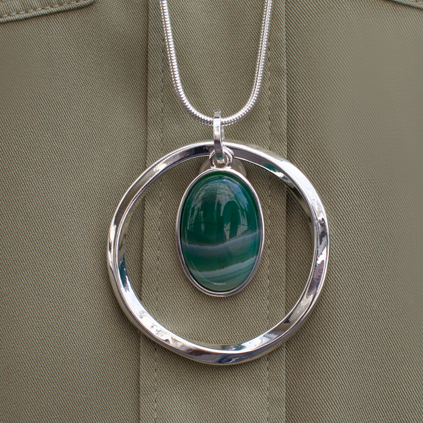 Колье Fiore Luna GREEN QUARTZ LN5144 G/S