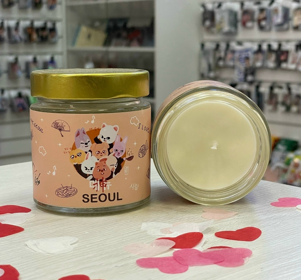 Соевая свеча Stray Kids большая (200 мл)