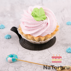 Подложка пластиковая круглая с держателем (цвет Черный)