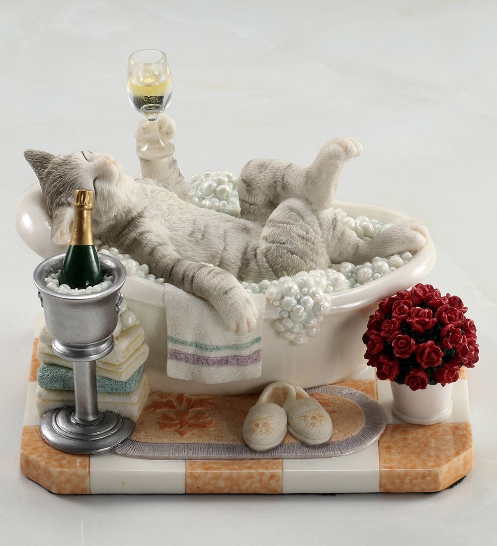 WS-1355 Статуэтка «Кошка в ванной»