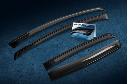 Дефлекторы боковых окон Rein KIA RIO 2011- седан компл 4 шт. арт.REINWV382
